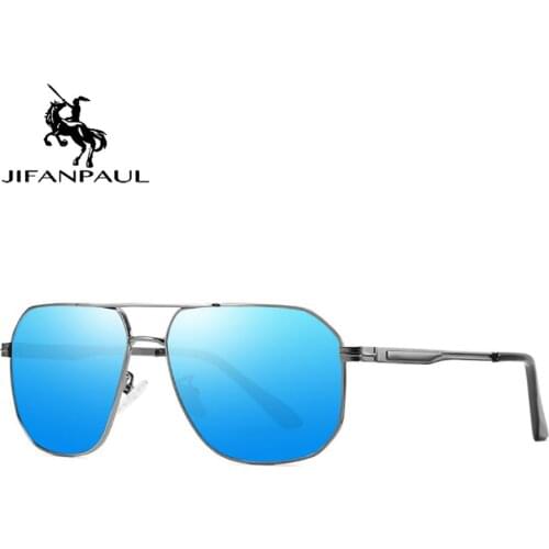 JIFANPAUL Women Brand Mens Vintage Square Sunglasses Polarized UV400 Lens Eyewear Accessories Male fashion Sun Glasses For Men