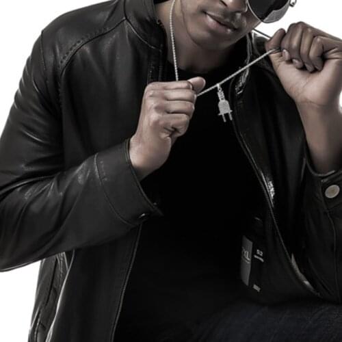 Men Hip Hop Jewelry Necklaces Bling Electrical Plug Shape Iced Out Pendants Necklace Chains Fashion Charm Gold/Silver Color