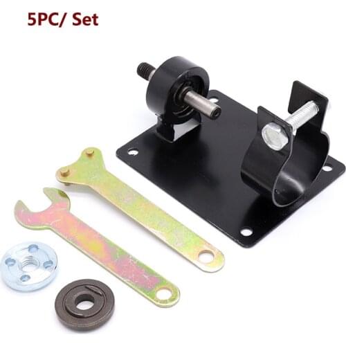 5pcs Electric Drill Cutting Seat Stand Holder Set with 2 Wrenchs and 2 Gaskets for Grinding