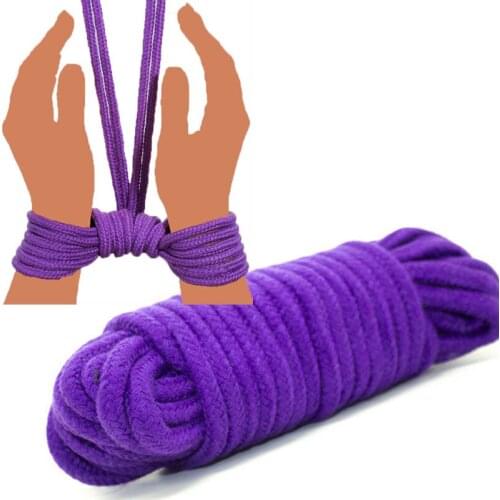 HandCuff Fetish Japanese Soft Tied Bondage Cotton Rope Restraint Comfortable Sex products for couples BDSM Roleplay Game 5 Meter