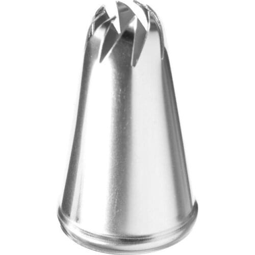 New Metal Stainless Steel Eight Teeth Drop Rose Flower Icing Piping Tips Nozzle Tool