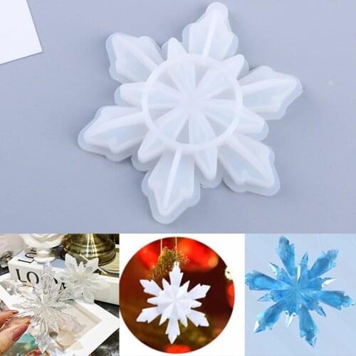 NOT AS LONGdiy Epoxy Mold Snowflake Silicone Pendant Mold Making Frozen Snowflake Pendant Handmade Jewelry Resin Mold Hot Sale