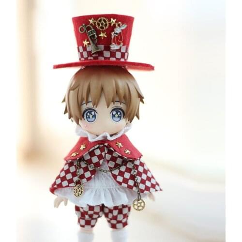 Ob11 doll dress GSC doll dress confused little doll dress GSC doll clothes suit hat+shirt+pant+socks+cape doll Accessories