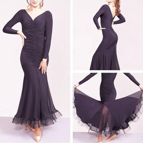 Casual ballroom dance dress for classes and practice dance dresses flared practice wear ballroom dance practice dresses