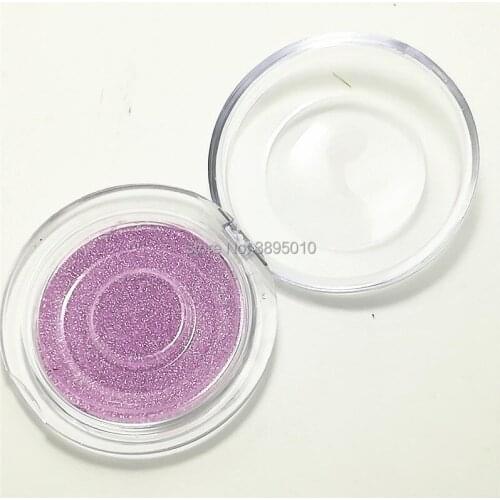 Empty Round Clear False Eyelashes Packing Container, Women Eye Beauty Makeup Tool, Empty Fake Eyelashes Refillable Case F1161