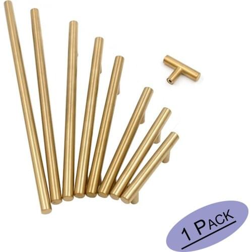 Gold Drawer Pulls Cabinet Handles Knobs 2"~10"Brass Cabinet Pulls Kitchen Cabinet Door Handles Gold Cabinet Hardware 1 Pack