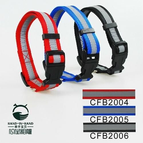 200Pcs/Lot Lively Pet Dog Reflective Collar Buckle Style 2.0cm 2 Colors CFB2004