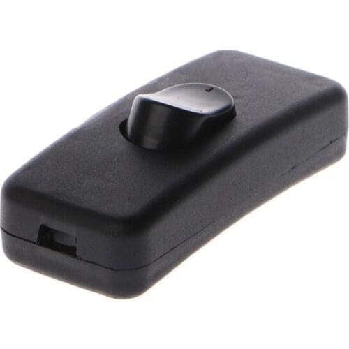 2019 New Universal AC 110-250V 2A Inline Lighting Lamp Plastic In Line Cord Rocker Switch Electrical Equipment