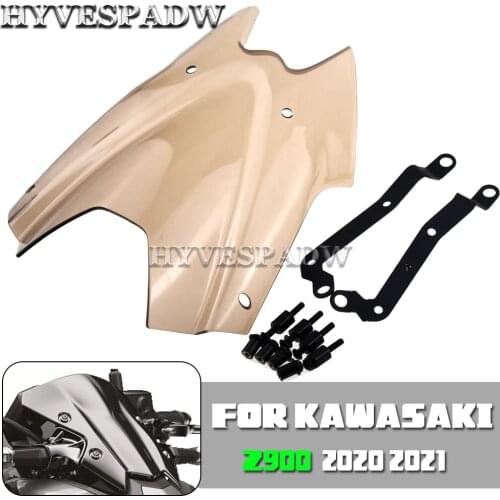 Motorcycle Sports Touring WindScreen Windshield Viser Visor Wind Deflector Fits for KAWASAKI Z900 Z-900 2020 2021