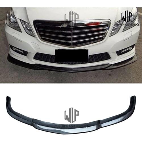W212 High Quality Carbon Fiber Front Lip Splitter Car Styling For Mercedes Benz E Class Standard Style 2010-2013
