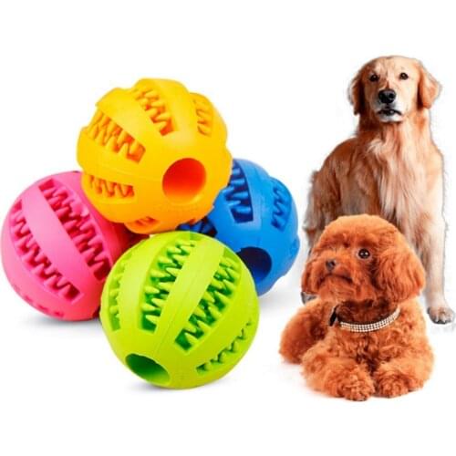 Funny Pet Dog Chew Toys Nontoxic Bite Resistant Toy Ball for Pet Dogs Puppy Dog Food Treat Feeder Tooth Cleaning Ball Chihuahua