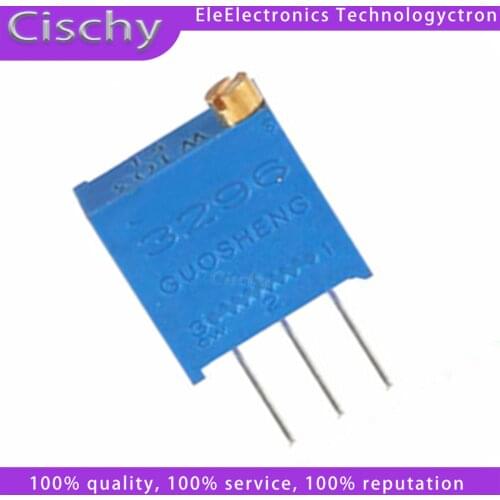 10pcs 3296W 3296 50 100 200 500 ohm 1K 2K 5K 10K 20K 50K 100K 200K 500K 1M ohm 103 100R 200R 500R Trimpot Trimmer Potentiometer