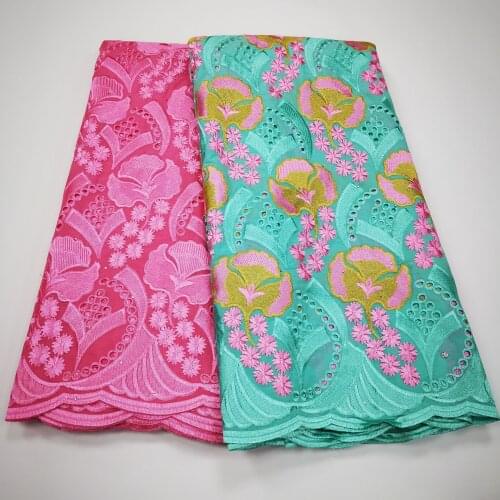 2.5+2.5Y African Swiss Lace Fabric High Quality 100%Cotton Lace French Lace Fabric With Stones Swiss Voile Lace In Switzerland