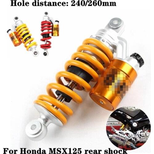 240mm/260mm Motorcycle Center Rear Shock Absorber For Honda Grom MSX125/SF M3 Benelli TNT125 135 Kawasaki Z125 Pro Modify