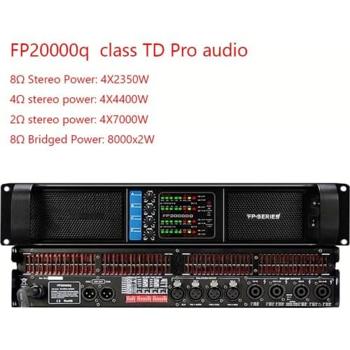 4 Channel 4x7000W FP20000q Power Amplifier Line Array Sound System Audio Professional Disco Dj Power Amplifier