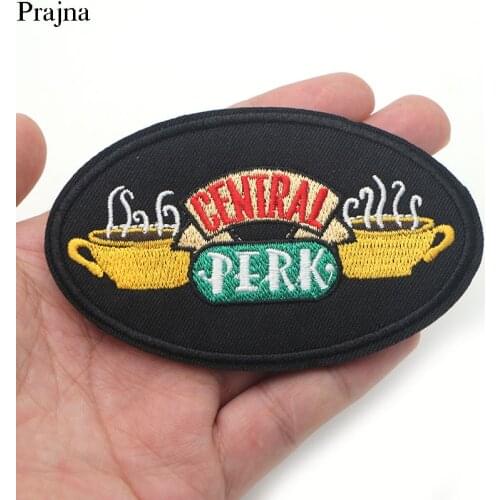 Prajna Friends Tv Show Appliques Patches Iron On Shoe Jeans Pocket Shirt Clothes Accessory Punk Stickers Embroidered Badges DIY