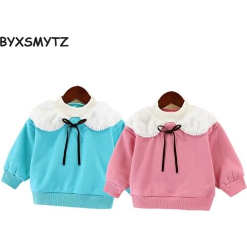 Baby Girl Velvet Sweater Girls Fashion Casual Thick Winter Sweatershirt 2021 Autumn New Kids Warm Clothes Childrens Clothing
