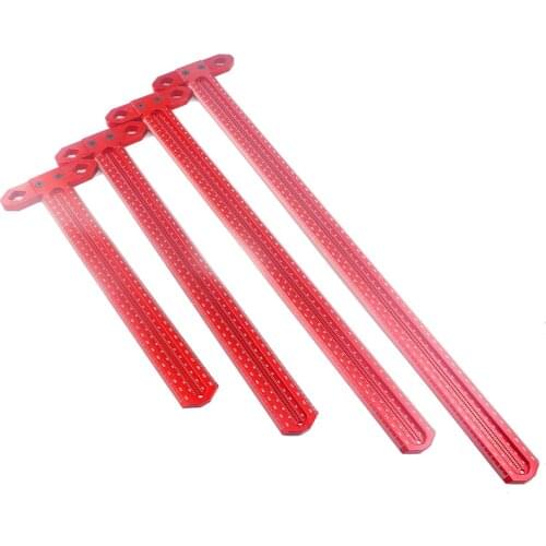 Woodworking T-type Line Scriber Hole Scale Ruler Aluminum Marking Gauge Crossed Line Scriber Carpenter Measuring Tools