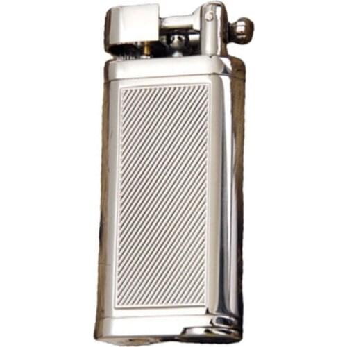 3 Color Zinc Alloy Pipe Gas Lighter Metal Refillable Cigarette Lighter Butane Oblique Men Briquet Gadgets