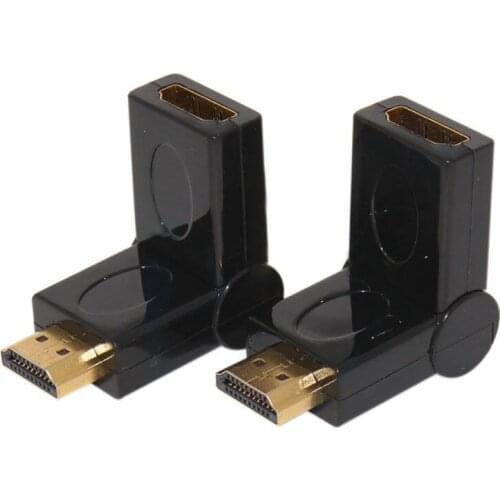 Cable-Tex HDMI SWIVEL CABLE ADAPTER RIGHT ANGLE 90-270 DEGREE M-F
