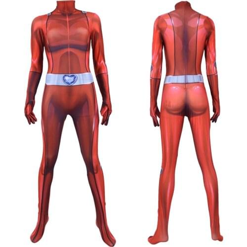 Clover Sam Alex Mandy Cosplay Costumes Bodysuit Adults Kids Anime Totally Spies Superhero Zentai Tight Suit Halloween Jumpsuits