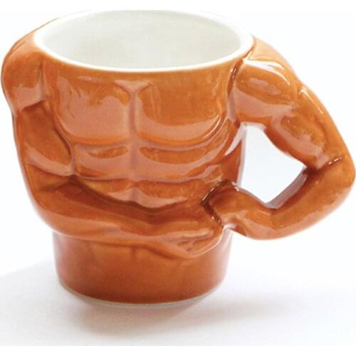 Creative Muscle Cup Ceramic Mug Milk Tea Coffee Cup Mark Cup Unique Gifts