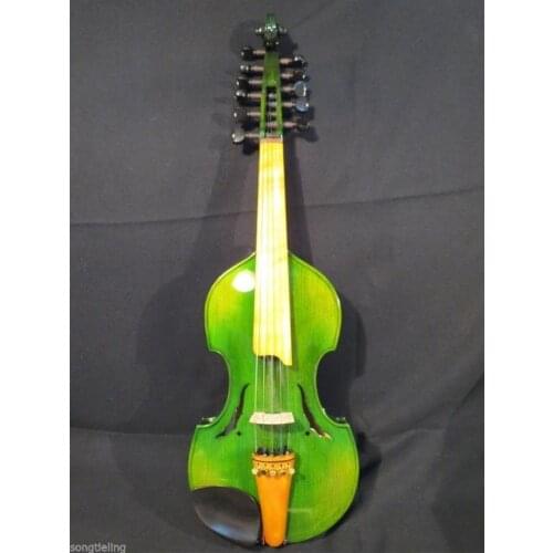 Baroque style SONG Brand master Green 6*5 string 14" Viola d'Amore #9429