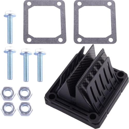 Motorcycle Intake Manifold Reed Valve with Spacer Gasket Screw Fit For YFZ350 BANSHEE RZ350 RD250 350 RD350 RD400