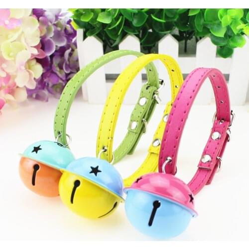 Pet Accessories for Cat Cat Collar with Bell Super Cute Cat Collar Adjustable Size Pug French Bulldog Pet Necklace Puppy Collar