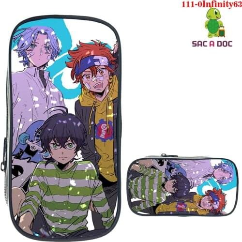 Anime SK8 The Infinity 3d Printed Pencil Bag Kawaii Pencil Cases Pouch School Office Supplies Korean Stationery Organizer Bags