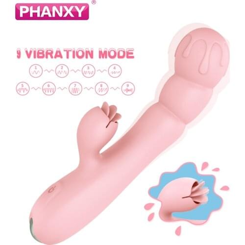 PHANXY 9 Speed G pot Vibrator for Women Dildo Sex Toys Vaginal Clitoral Massager Vibrator female Masturbator Toys for Adults 18