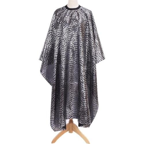 Professional Waterproof Hair Styling Cape, Salon Haircuting Cape Gown - 145x155 cm, Black Color