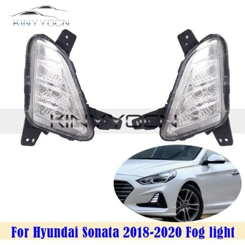 For Hyundai Sonata 2018 2019 2020 Front Bumper Fog Light Foglight Fog Lamp Foglamp