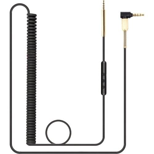 Spring Replacement Stereo Audio Cable Extension Cord Wire for Sennheiser PXC550 PXC480 PXC 550 480 MB660 MB 660 UC MS Headphones