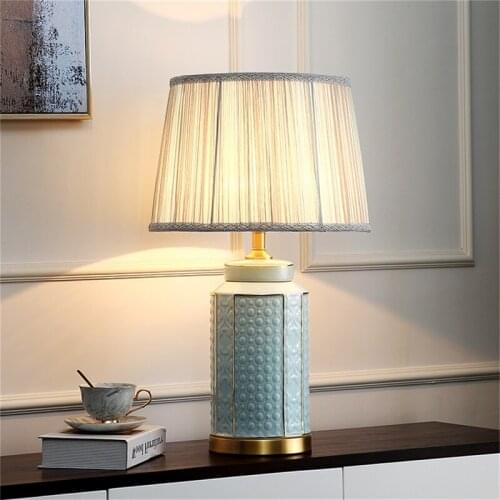 SAROK Table Lamp Ceramic Contemporary Design Copper Desk Light Home LED Decorative For Living Room Office Bedroom