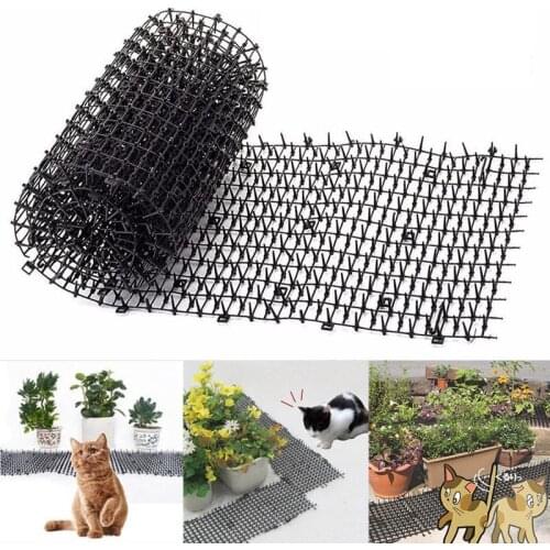 Garden Anti-cat Net Plastic Prevent Cat Thorn Mat Vegetable Garden Plant Protection Mesh Multi-function Protective Net