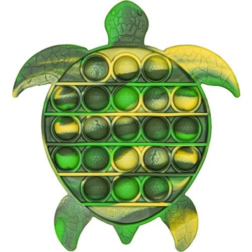 Silicone Tortoise Shape Adult Autism Toys Push It Bubble Anti-stress Toys for Adult Child антистресс