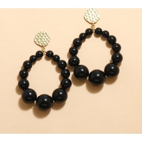 Large Beads Dangle Earrings For Women Girls Exaggerated Bohemian Classic Trendy Beaded Earring Party Fashion Jewelry Gifts