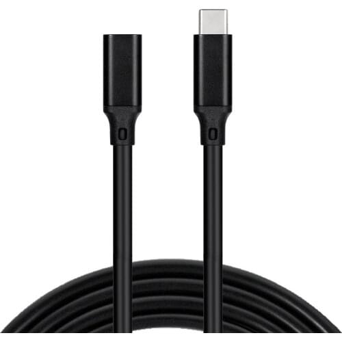 10Gbps Gen2 Type-C USB 3.1 Male to USB-C Female Extension OTG Data 100W Charging Cable Extender Cord Reversible Design 1m 2m 3m