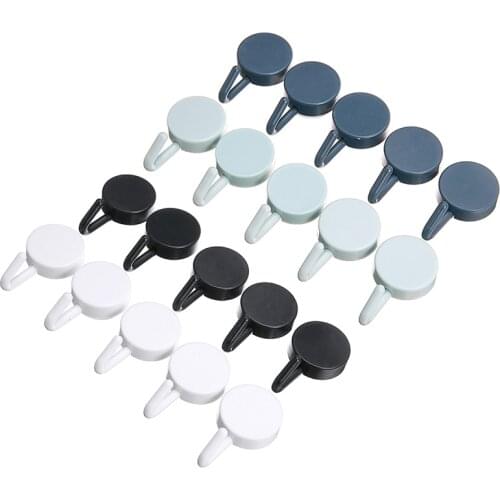 10Pcs Self Adhesive Hook Set For Kitchen Bathroom Strong Sticky Stick Wall Hanger Clothes Hook Wall Organizer Home Decor Holder