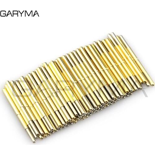 100Pcs P125-J Dia 1.7mm Spring Test Probes Pogo Pin Length 33.35mm Stroke Spring Froce:180g Tool