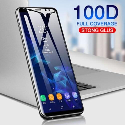 100D Full Curved Tempered Glass For Samsung Galaxy S8 S9 Plus Note 8 9 Screen Protector For Samsung S7 edge S8 Protective Film