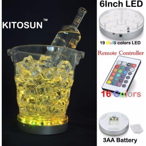 30 Pieces/Lot LED Battery Electric Light Base Stand Wedding Party Vase Base Light Remote Floralyte