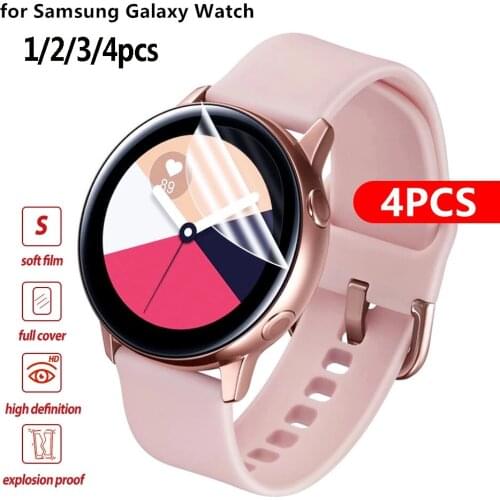 3D HD Soft Screen Protector for Samsung Watch Active 2 40mm 44mm Not Tempered Glass Full Cover Anti-Scratch Protective film