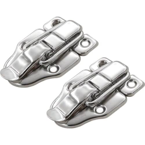 4 Sets Hardware Cabinet Boxes Spring Loaded Latch Catch Toggle Hasp