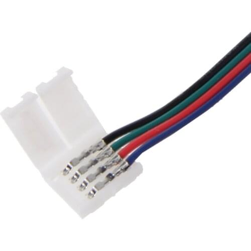 4 Pin 10mm 17cm RGB LED Strip Light Adapter Connector Wire For 5050 LED Light Strip
