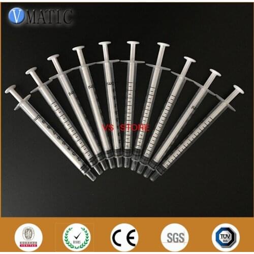 High Quality Non Sterilized 50 Pcs 1ml 1cc Dispensing Plastic Liquid Dispenser Syringe Industrial Glues Manual Syringes