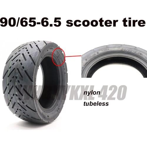 90/65-6.5 CST off-road tire suitable for 11 inch electric motorcycle scooter tubeless nylon non-slip Inflatable tire