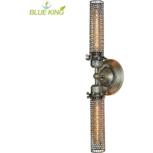 American Loft Wall Lamp Two Arms Wall Lamps Adjustable Metal Led Wall Light home lighting for Bedroom Restaurant living room