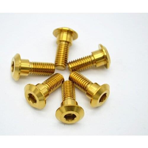 For Suzuki Disc Brake Rotor Bolts M8 x 22mm Titanium Screws Hex Socket Head